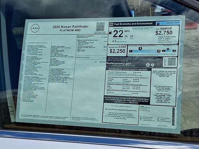 2026 Nissan Pathfinder Platinum