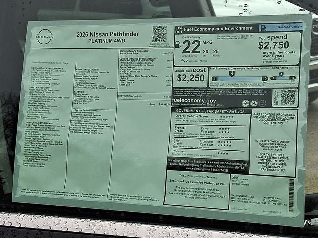 2026 Nissan Pathfinder Platinum