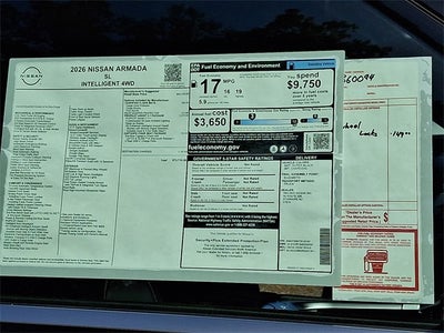 2026 Nissan Armada SL