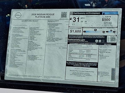 2026 Nissan Rogue Platinum